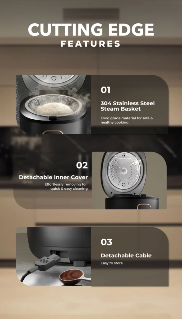 Russell Taylors Digital Low - Sugar Rice Cooker (1.8L) RC10