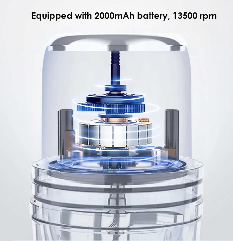 2000mAhMini Electric Branch Shredder with Rechargeable Battery