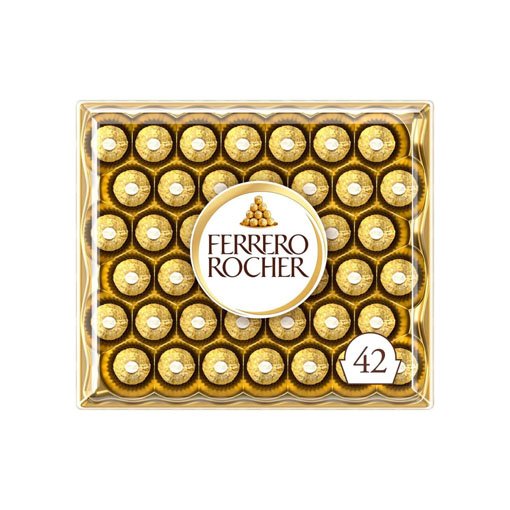 【Limited-Time Offer】Ferrero Milk Chocolate & Nut Chocolate Gift Box – 42 Pieces (525g)