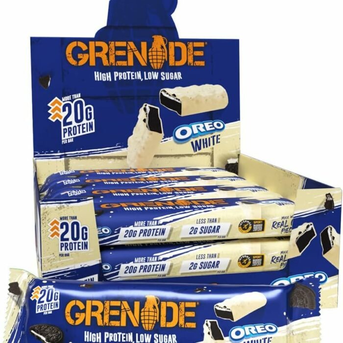 【Limited-Time Offer】Grenade OREO Albumin Protein Bars – High Protein, Low Sugar, 12 x 60g