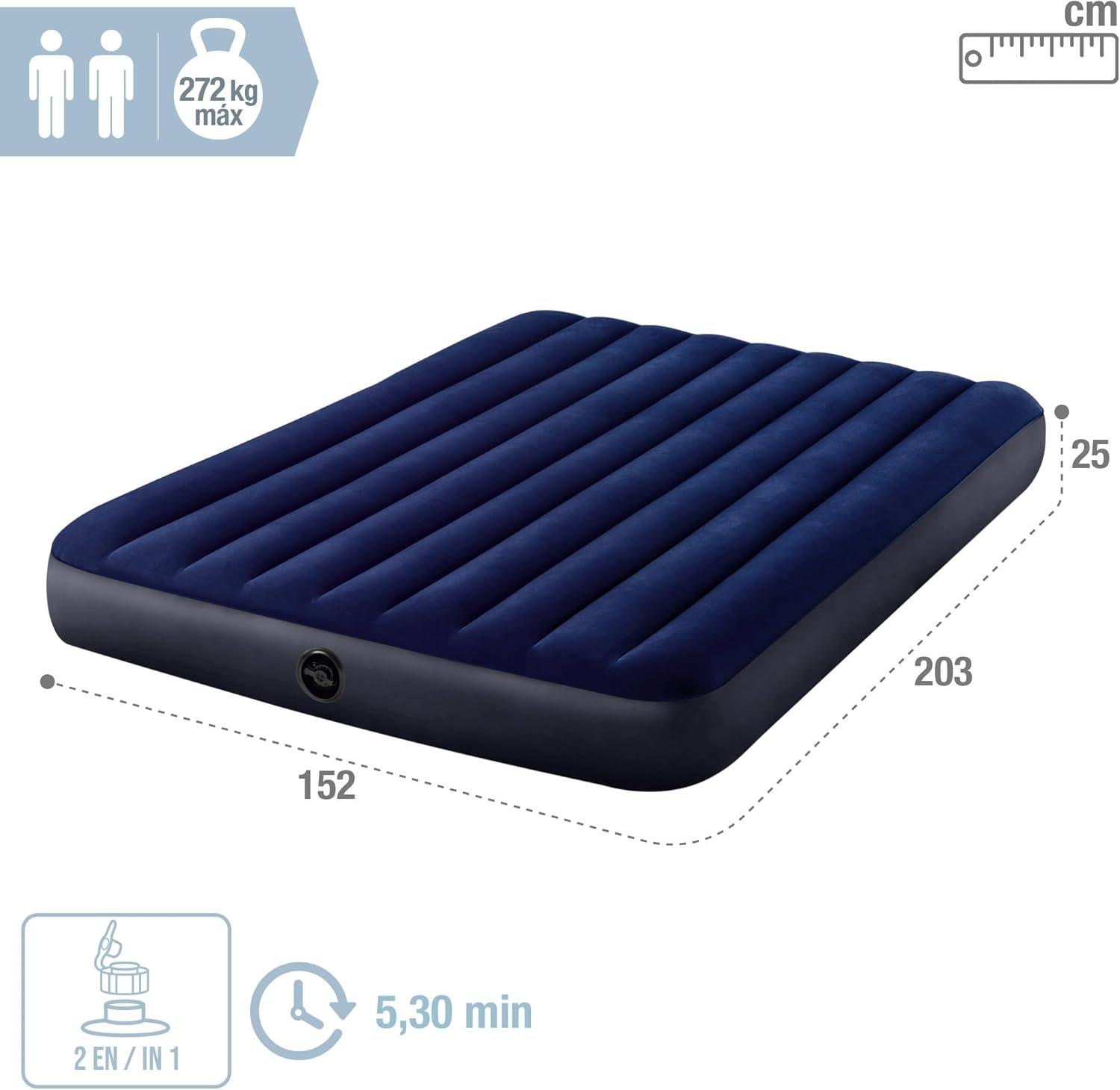 Intex Classic Downy Blue Dura-Beam Serie Twin Luftbett - Image 11