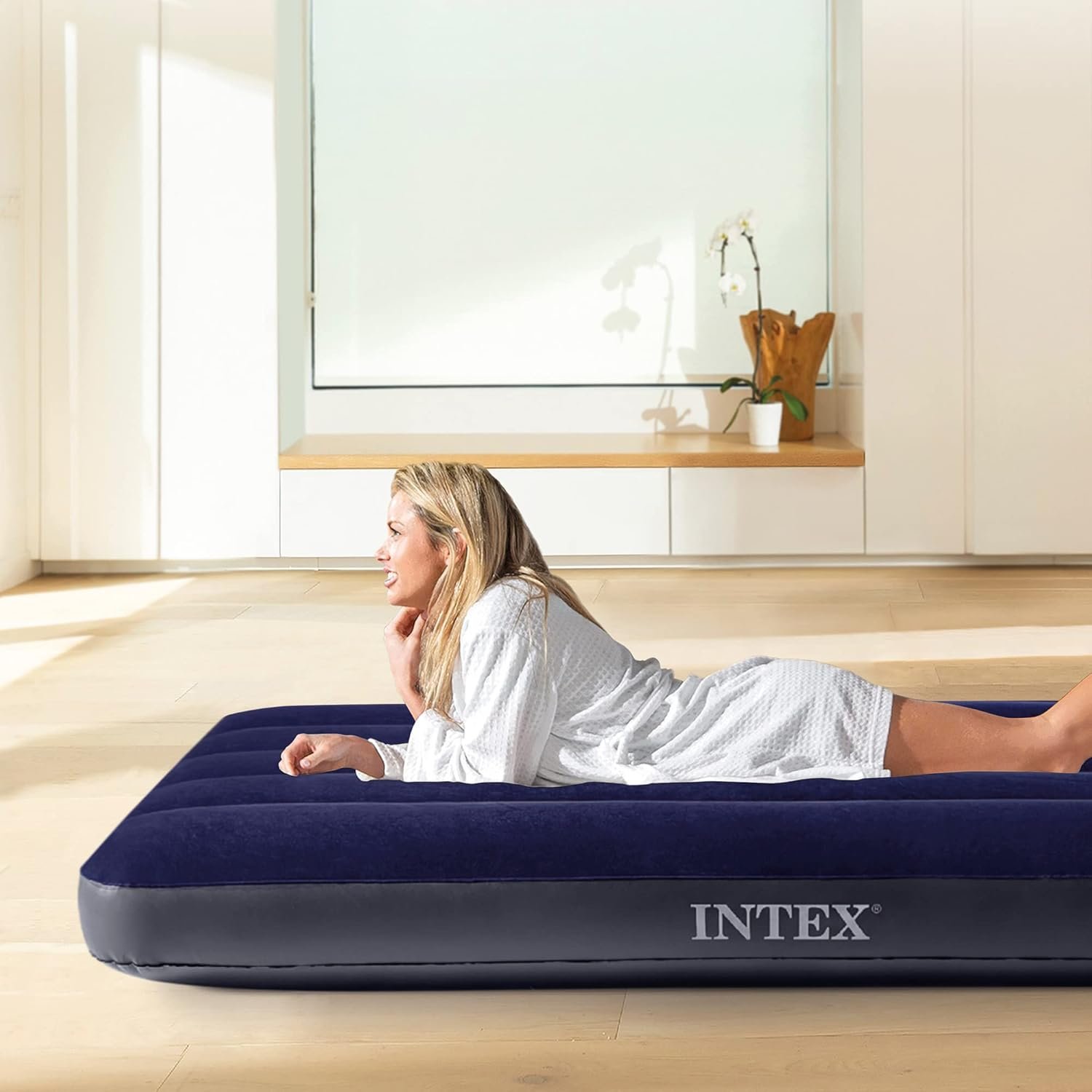 Intex Classic Downy Blue Dura-Beam Serie Twin Luftbett - Image 38