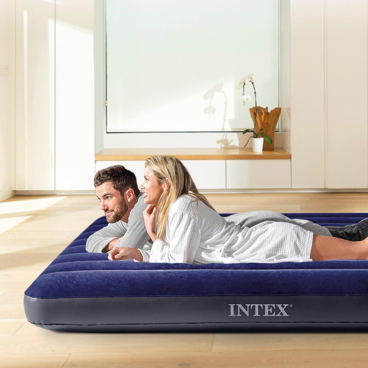Intex Classic Downy Blue Dura-Beam Serie Twin Luftbett - Image 30