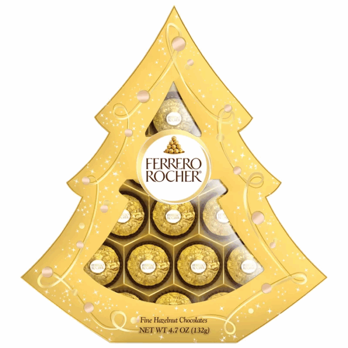 【Limited-Time Offer】Ferrero Christmas Chocolate Gift Box Tree - 5.3 oz