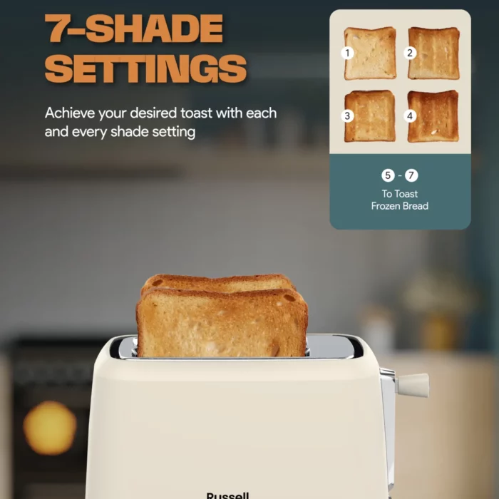 Russell Taylors Retro Toaster RT-10 – 7 Models, 2-Year Warranty