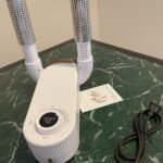 Shoe Dryer Glove Dryer. Dry Wet Shoes with 360°Heat Blower. Intelligent Shoes Dryer with Four Timer. Suitable for Sneaker. Glove. Boots. Ski Boot. Helmet. Folding and hanging Design photo review