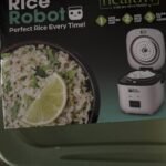 Rice Robot Personal Rice Cooker. PFAS-free. Nonstick. 1 Quart Capacity. with Stainless Steel Steamer Tray. Measuring Cups. Recipe Book with 60 Recipes. and Serving Spoon. As Seen On TV photo review