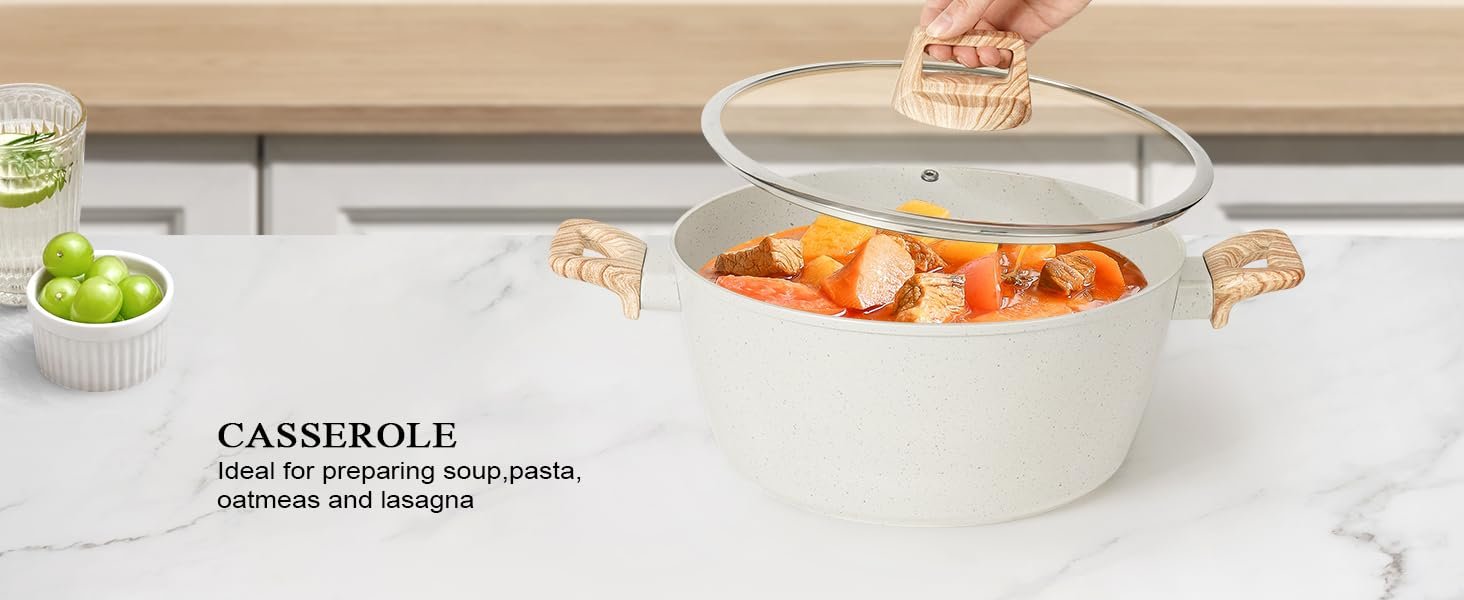 【One - Day Only】17 - Piece Non - stick Cookware Set。