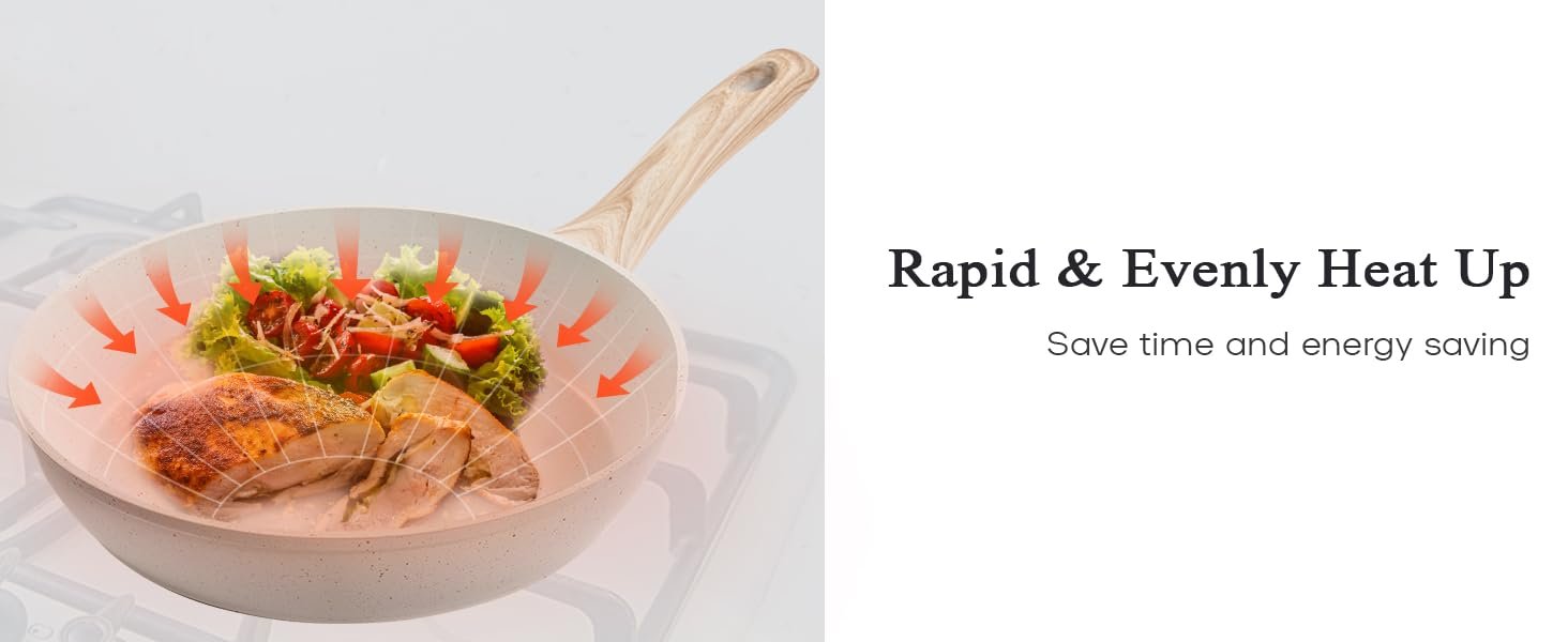 【One - Day Only】17 - Piece Non - stick Cookware Set。