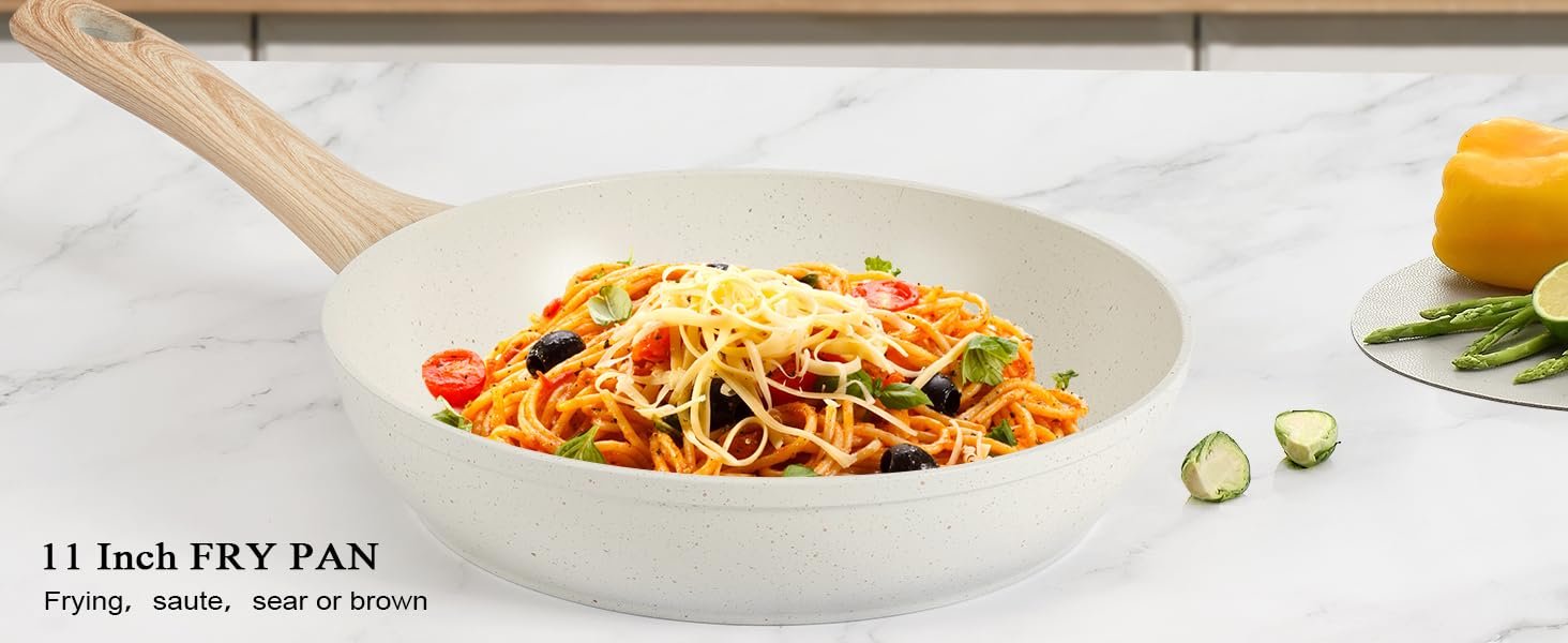 【One - Day Only】17 - Piece Non - stick Cookware Set。