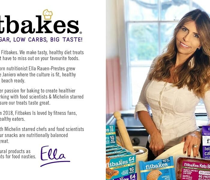 【Limited-Time Offer】Fitbakes Diabetic Chocolate Gift Box (14 x 19g) – Crispy Mini Keto-Friendly Chocolate Snack Bars, Enriched with Diabetic-Friendly Biscuit Foods, Suitable for Both Men and Women, Low Glycemic Index, Around 65 (Note: Unit to be Confirmed)