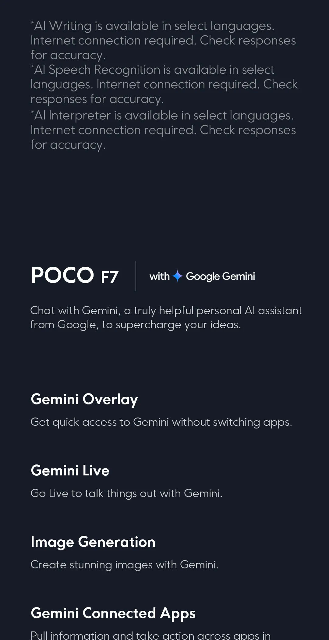 POCO F7（Promotional Product, Limited to 100 Units）