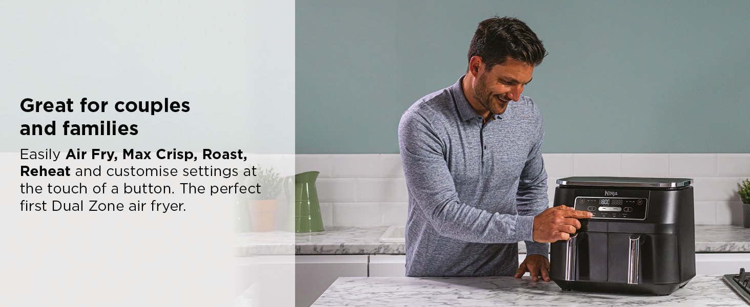 Special Promotion - Foodi Dual-Zone Digital Air Fryer, 2 Drawers, 7.6L, 4-in-1