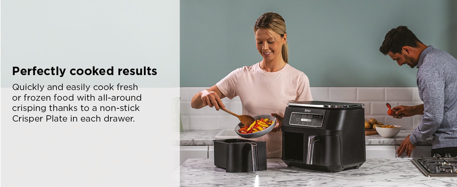 Special Promotion - Foodi Dual-Zone Digital Air Fryer, 2 Drawers, 7.6L, 4-in-1