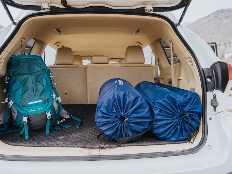 Elegear Self-Inflating Sleeping Pad, 3.18-Inch Extra-Thick Memory Foam Camping Pad with Pillow, 20-Second Quick Inflation, 4-Season Warm Camping Pad – Suitable for Camping/Travelling/Hiking/Car Use