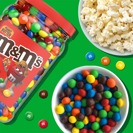 M&M'S Peanut Butter Milk Chocolate Candies, 55 oz