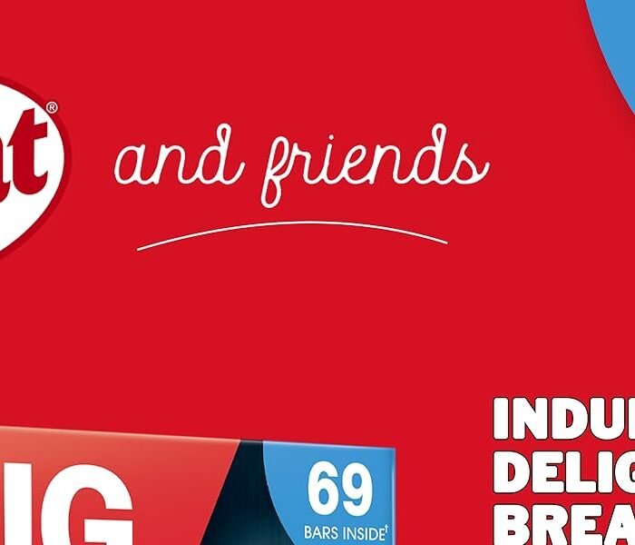 【Limited-Time Offer】Nestlé KitKat & Friends Extra-Large Biscuit Gift Box | 69 Chocolate Biscuit Sticks – KitKat, Blue Ribbon, Toffee Crunch | 1.357kg per Box