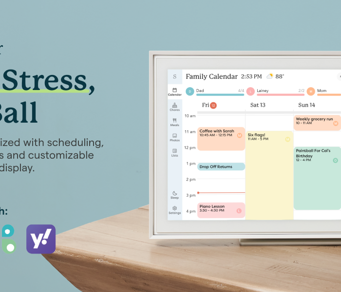 Skylight Calendar: 15-inch Wall Planner Digital Calendar & Chore Chart. Smart Touchscreen Interactive Display for Family Schedules – Wall Mount Included. Great for Organizing Your 2026 Calendar