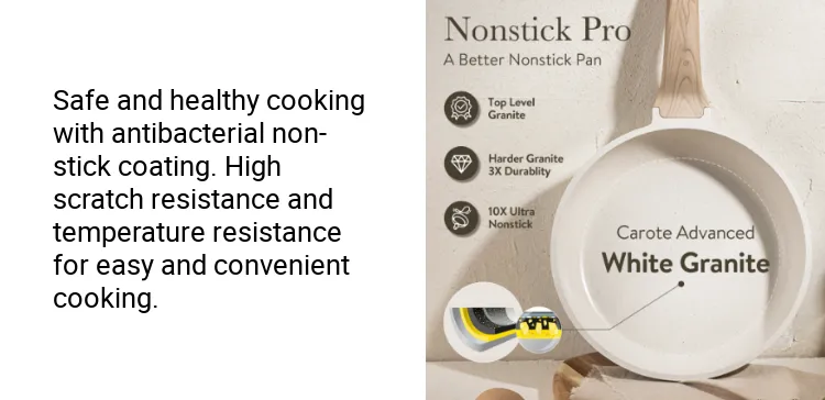 Non Stick Frying Pan kitchen cookware set 4 pcs Kawali wok pot Die-Cast Suitable all stoves